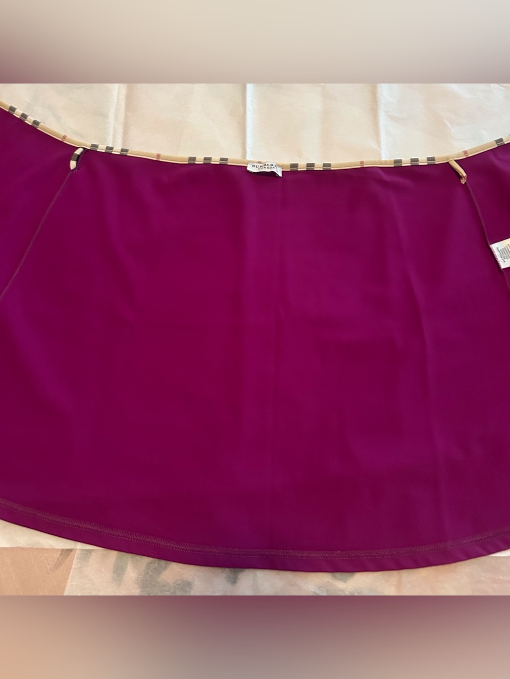 Burberry Swimsuit Coverup Sarong Wrap Skirt - Picture 3 of 7